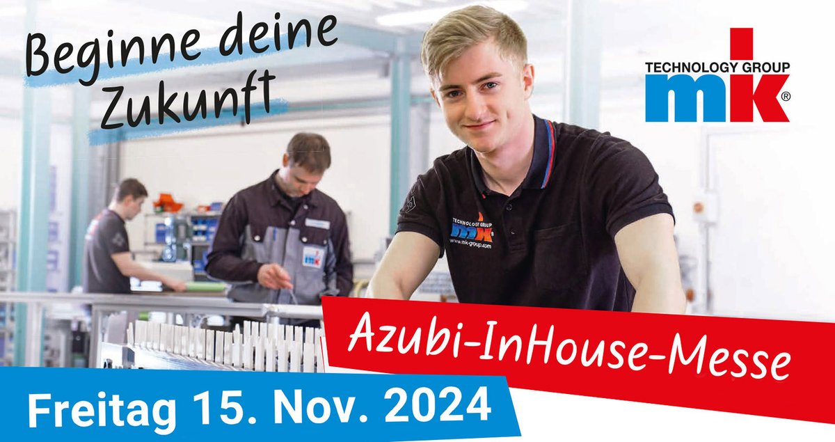 ❗ 𝗕𝗲𝗴𝗶𝗻𝗻𝗲 𝗱𝗲𝗶𝗻𝗲 𝗭𝘂𝗸𝘂𝗻𝗳𝘁 ❗ Maschinenbau Kitz lädt Jugendliche aus der Region ein, einen Blick hinter die Kulissen des Unternehmens zu werfen >>> tinyurl.com/2bc5rtt3

#azubimesse #ausbildung #maschinenbau #automation #mkgroup