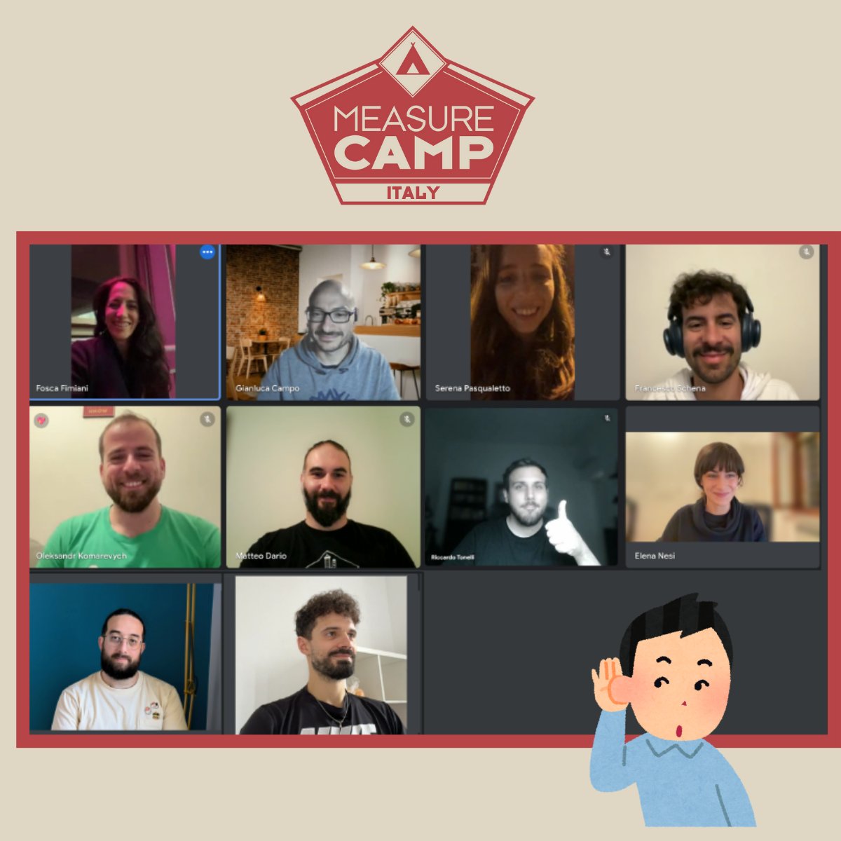 Measurecamp Italy (@measurecampit) on Twitter photo π MeasureCamp Italy is back, with a new addition to the team: Sasha! Heβs been a great supporter and friend of MC Italy, and weβre excited to have him on board.
Weβre planning the next edition... but no spoilers yet! π€« Stay tuned for more updates.
#MeasureCamp #Italy π MeasureCamp Italy is back, with a new addition to the team: Sasha! Heβs been a great supporter and friend of MC Italy, and weβre excited to have him on board.
Weβre planning the next edition... but no spoilers yet! π€« Stay tuned for more updates.
#MeasureCamp #Italy