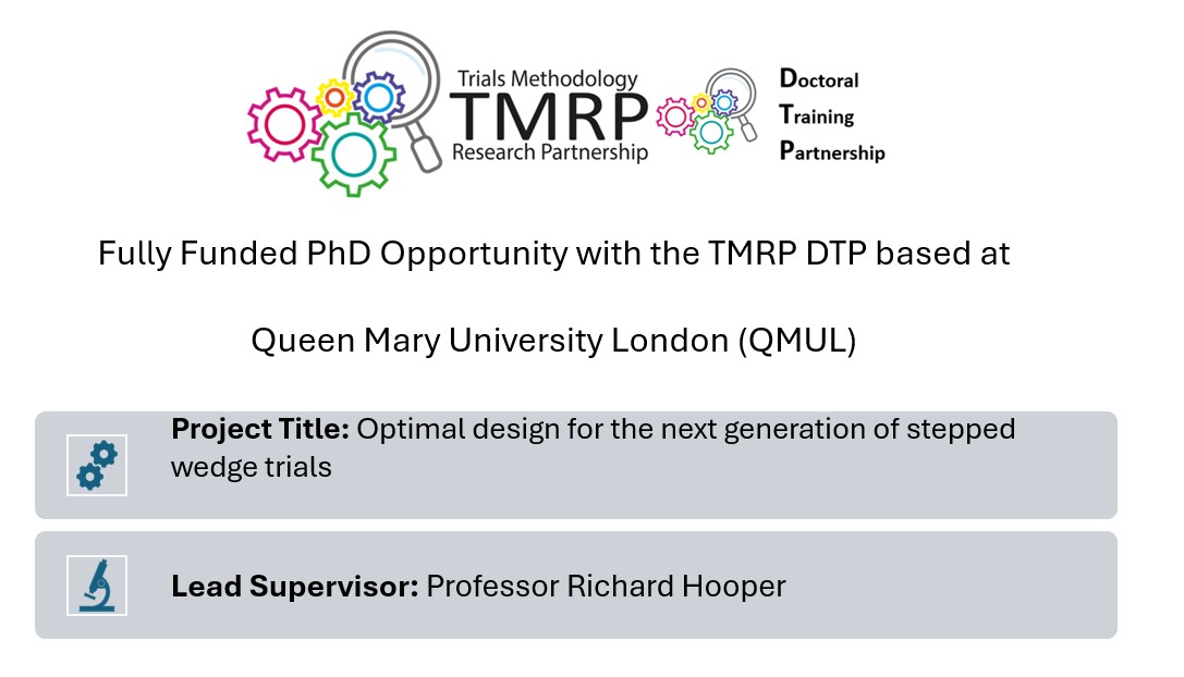 MRC-NIHR Trials Methodology Research Partnership (@mrcnihrtmrp) on Twitter photo 📢Full Funded PhD: Spotlight on another of our excellent <a href="/MRCTMRPDTP/">MRC TMRP DTP</a> PhD projects available. For more information and how to apply see findaphd.com/phds/project/o… Closing date 13 January 2025. 📢Full Funded PhD: Spotlight on another of our excellent <a href="/MRCTMRPDTP/">MRC TMRP DTP</a> PhD projects available. For more information and how to apply see findaphd.com/phds/project/o… Closing date 13 January 2025.