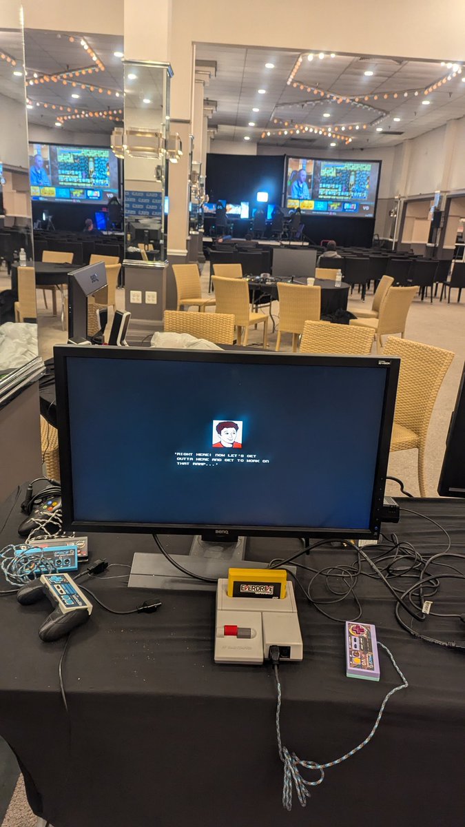 Last year, I did my 24h <a href="/ExtraLife4Kids/">Extra Life</a> marathon, and two days later, went to <a href="/GlobalSpeedrun/">GSA 🎮 Speedrun Events</a> PACE Fall 2023 super sleep deprived with a 5am run.

Guess I didn't learn anything 😂.

I'm up next with Skate or Die 2

Twitch.tv/speedrun