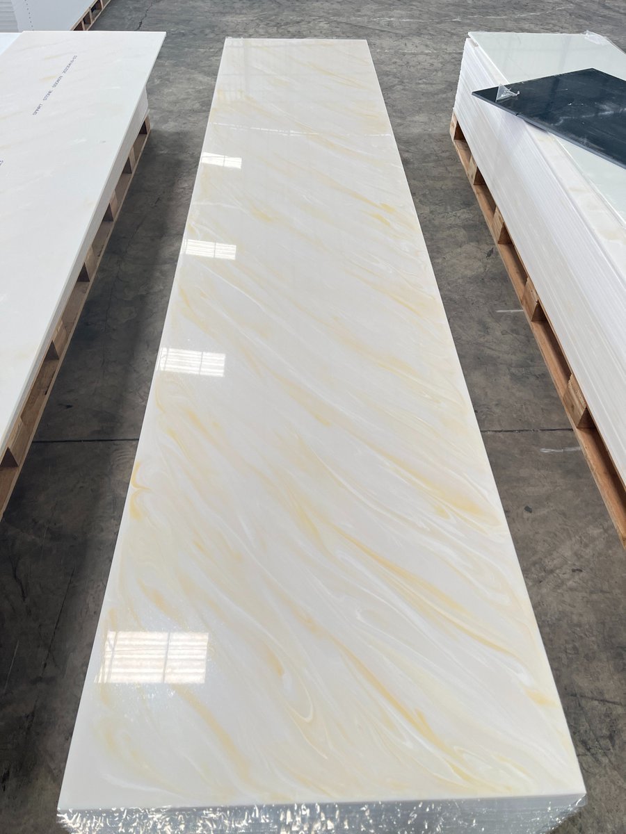 Solid Surface Sheets Manufacturer in China. 
WhatsApp/Wechat/phone: +86-17701948514

#solidsurface #acrylicsolidsurface #artificialstone #customize #slab #stone #design #designkitchen #hoteldesign #decoration #bathroomdesign #bathroomdecor #corian #solidsurfacesheet #countertop