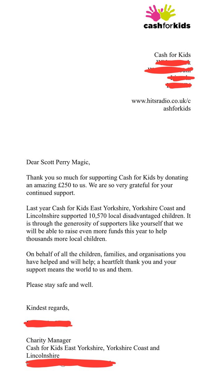 I’m pleased to announce my recent show at <a href="/BlueRoomLincoln/">The Blue Room</a> raised £250 for <a href="/cashforkids/">Cash for Kids</a> 🎉

This money will go to Cash For Kids Mission Christmas, which helps as many children as possible have a positive festive experience.