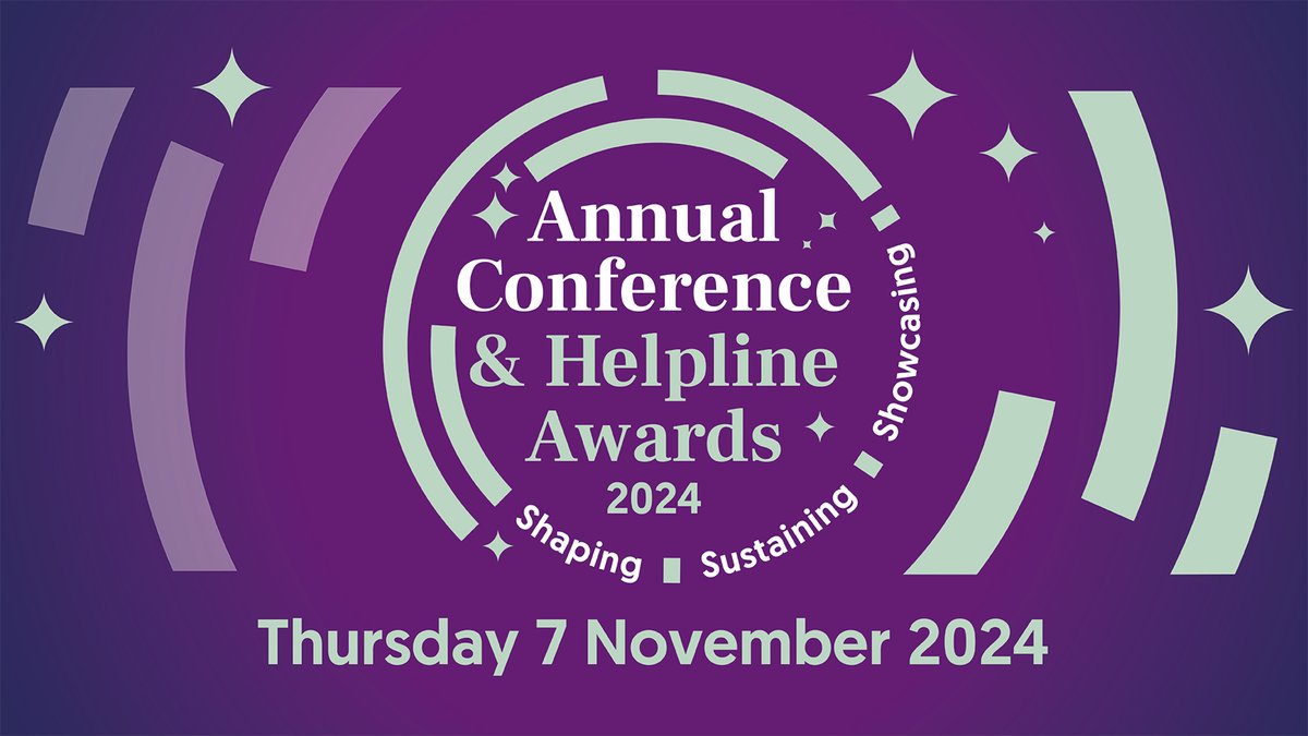 Final call for our Annual Conference and Helpline Awards!

Join us this Thursday (7 November 2024) for our Annual Conference and Helpline Awards. The event is always a highlight in our calendar and a great opportunity for helplines to come together to celebrate the amazing work
