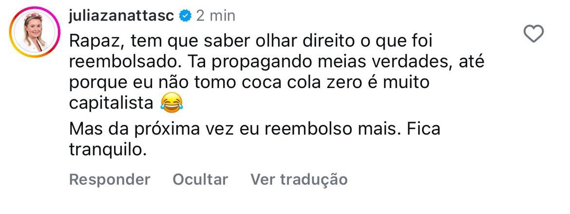 Olha que zoeiro o comentário da deputada que não quer taxar milionário, mas come sushi as nossas custas no vídeo do <a href="/eupresley/">Presley</a> expondo a notinha de reembolso dela na cota parlamentar. Rindo da nossa cara e dizendo que vai reembolsar mais.

Vai lá, trouxa, senta o dedo no 22 🤡
