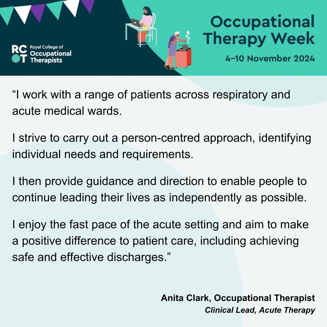 It’s #OccupationalTherapyWeek!

Throughout the week, we’ll be sharing quotes from some of our amazing occupational therapists to highlight the vital work they do to help you live your best life at home, at work, and everywhere else.

#OTWeek