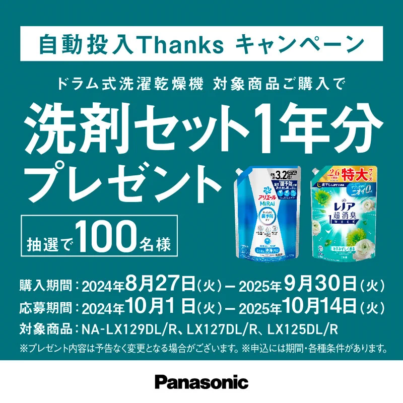 Panasonic 洗濯機 8kg 2024年 高年式 洗剤自動投入 d6177 Panasonic