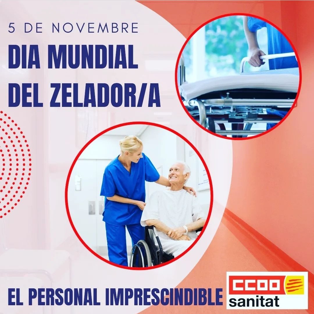 CCOOsanitat's tweet photo. Avui #5N #DiaMundial #PersonalZelador
Imprescindibles! https://t.co/ZTOiirrbxa