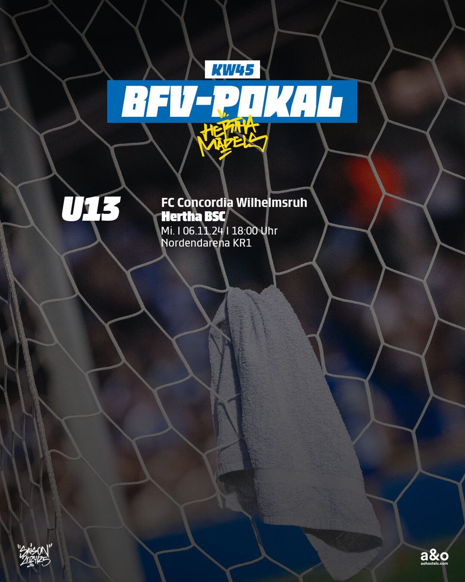 HerthaBSCFrauen's tweet photo. Auch unsere #BSCU13 ist diese Woche im #BFVPokal unterwegs. 💙🏆
ℹ️ Der Pokal der #BSCU15 und #BSC17 hat aufgrund von weniger beteiligten Teams eine Runde weniger. Daher spielen unsere Mädels erst zu einem späteren Zeitpunkt.
#HerthaMaedels #HaHoHe https://t.co/XOIQzdOXqg