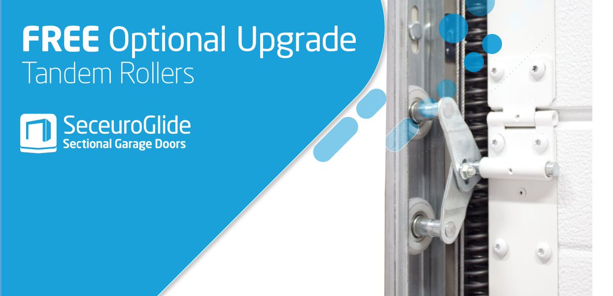 When configuring a door from our improved SeceuroGlide Sectional Garage Door range, you can upgrade to high-performance tandem rollers - completely free of charge! 

Tandem rollers provide better performance and an enhanced user experience 

Get in touch for further details.