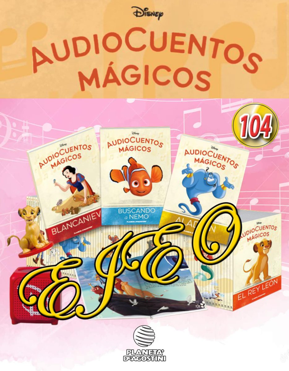 distribuidoejeo's tweet photo. Ya tenemos a la venta la nueva entrega de la colección de "Disney Audio Cuentos Mágicos"
De $399.90 queda en $360
Fecha límite para recoger su producto, Sábado 09 de Noviembre de 2024
#distribuidoraejeo #planetadeagostini #disney #coleccion #coleccionistas #cuento #audiocuento https://t.co/h6pdobC4m8