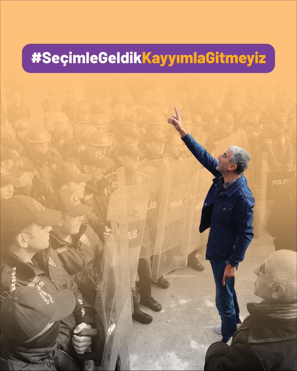 Ant olsun ki faşist saldırılarınıza boyun eğmeyeceğiz!
Milyonların iradesinin yok sayılmasına izin vermeyiz, #SeçimleGeldikKayyımlaGitmeyiz