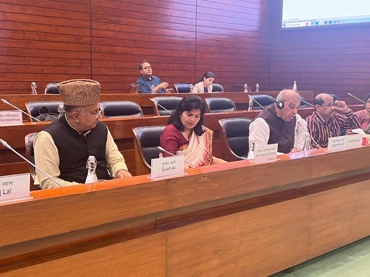 dmk_raja's tweet photo. At the meeting by the Joint Parliamentary Committee on the #Waqf (amendment) Bill, 2024 in Delhi today (05-11-2024) https://t.co/ak7avpjnxF