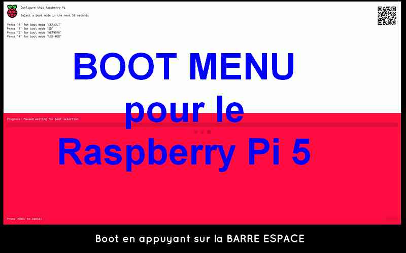 framboise314's tweet image. Le #RaspberryPi dispose maintenant d'un menu de démarrage #BootMenu que vous pouvez installer en lisant cet article. Une vidéo montre le résultat de cette modification en faisant démarrer le @Raspberry_Pi 5 sur une clé #USB avec @ubuntu framboise314.fr/raspberry-pi-o…