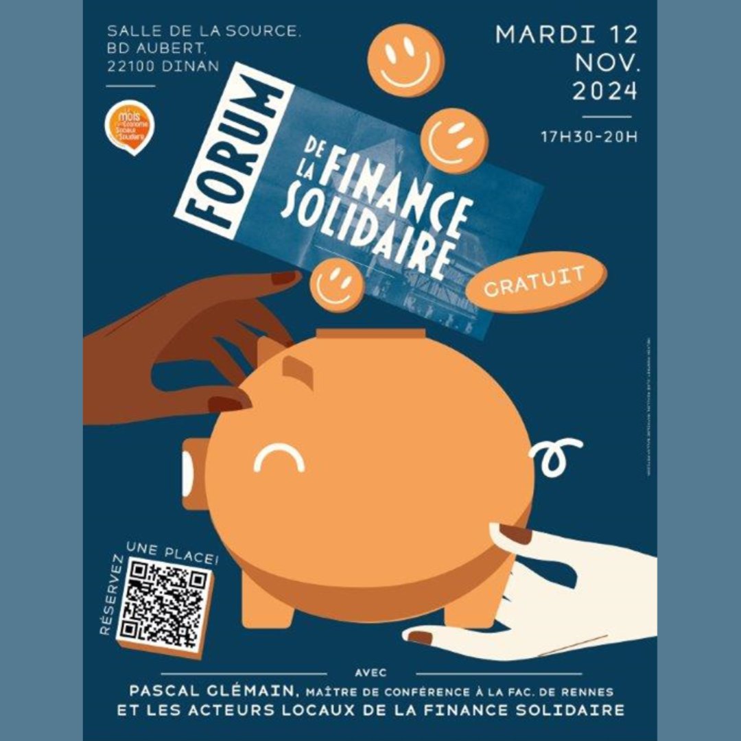 📅#SFS24 : Envie de découvrir comment votre épargne peut financer des projets à fort impact social et environnemental ?

👉RDV le 12/10 au Forum de la Finance Solidaire à Dinan pour échanger avec des acteurs de l’ESS et des associations engagées.

➡️credit-cooperatif.coop/votre-banque/a…
