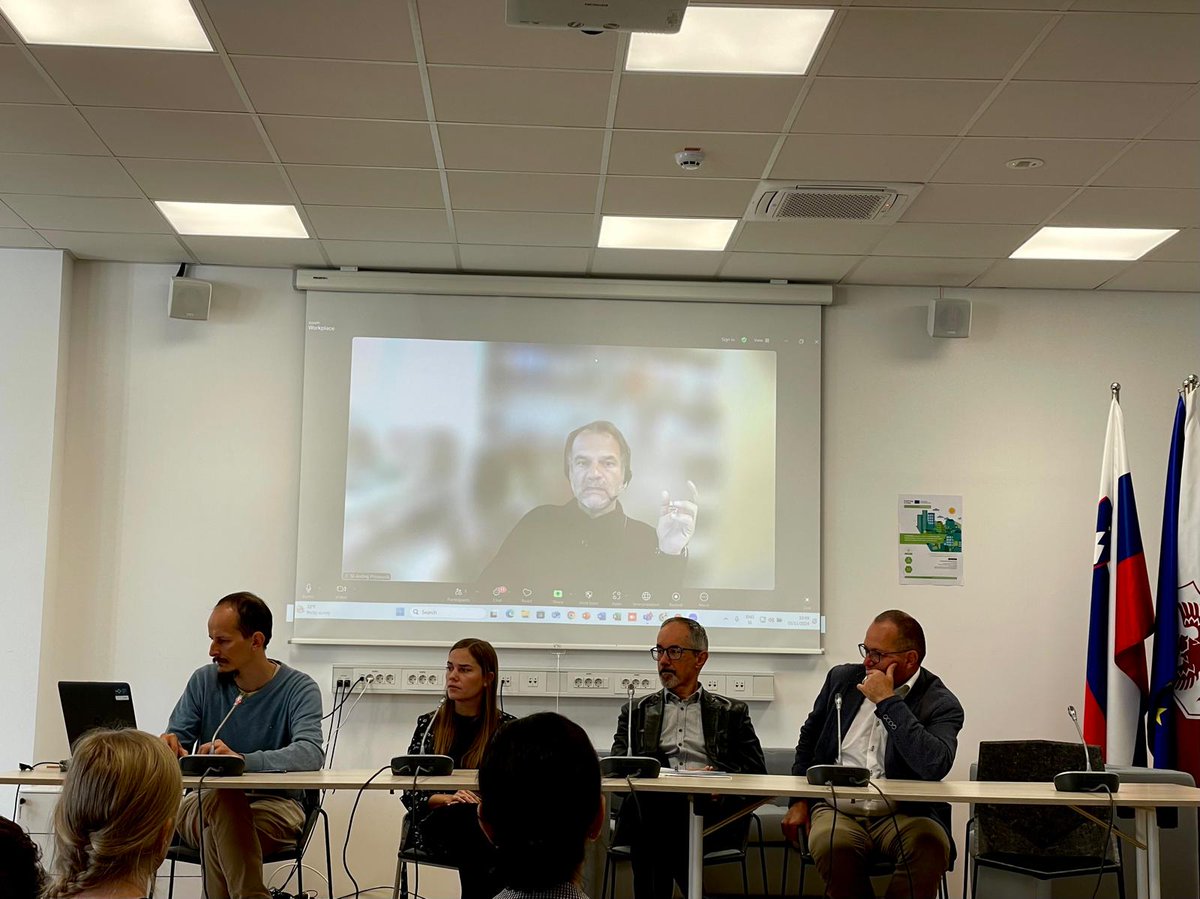 Live from Kranj 🇸🇮: Round table about biobased circular economy national framework together with <a href="/rs_mnvp/">Ministrstvo za naravne vire in prostor | MNVP</a> <a href="/ekologibrezmeja/">Ekologi brez meja</a> and #KomunalaKranj
Knowledge sharing and international cooperation is very important towards sustainable development.
<a href="/interregeurope/">Interreg Europe</a> <a href="/CITISYSTEMeu/">CITISYSTEM</a>