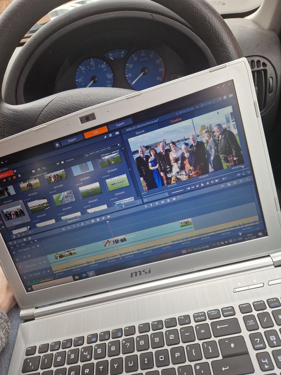 Editing whilst parked up. No rest 😅