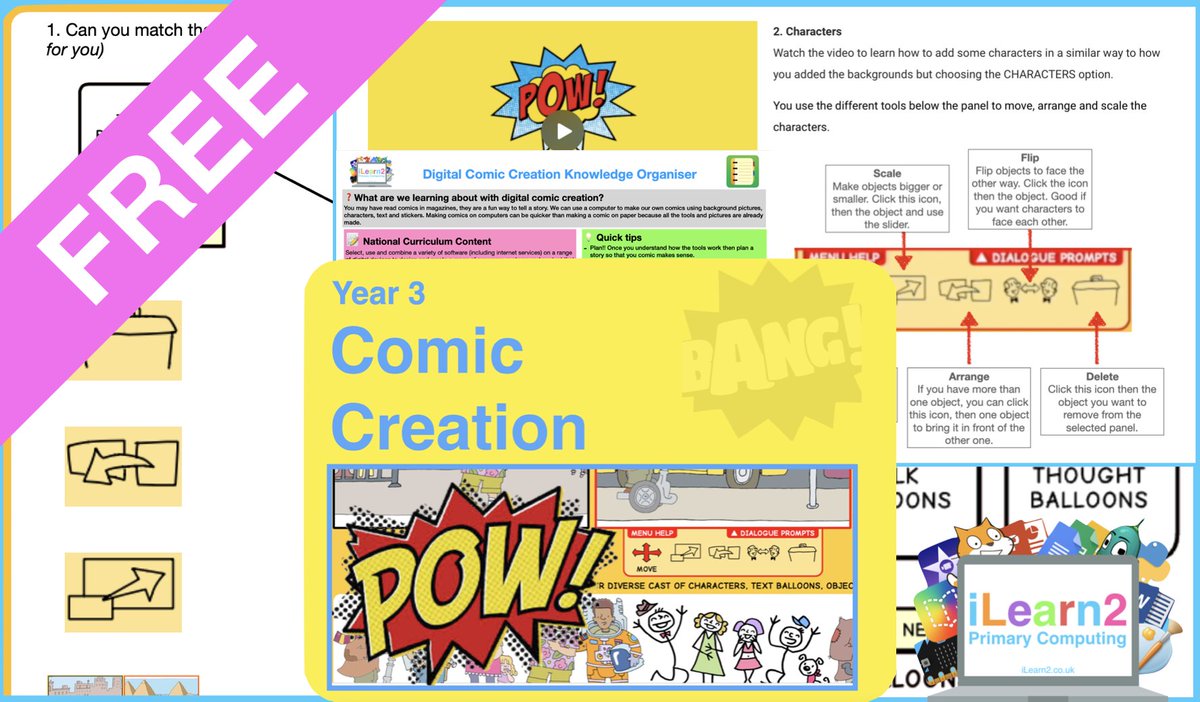 iLearn2Primary's tweet image. Try using our FREE Digital Comic Creation Activity Pack to help teach direct speech in Literacy Lessons. ilearn2.co.uk/comiccreationt… #edtech #adechat