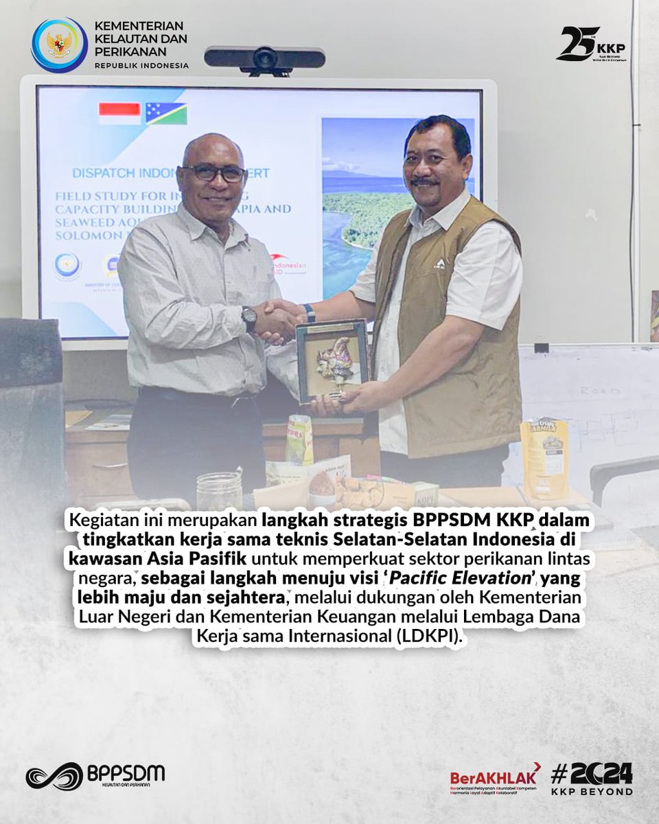 BPPSDM_BRPBAPPP Maros (@brpbap3_maros) on Twitter photo #SobatBahari, <a href="/kkpgoid/">KKP RI</a> melalui #BPPSDMKP melaksanakan program pengembangan kapasitas budi daya #Tilapia dan #RumputLaut di Kepulauan Solomon dalam kerja sama teknis Selatan-Selatan #2024KKPBeyond #SDMKP #SDMUnggul #EkonomiBiru <a href="/saktitrenggono/">Sakti Wahyu Trenggono</a> <a href="/in_radiarta/">INRadiarta</a> #SobatBahari, <a href="/kkpgoid/">KKP RI</a> melalui #BPPSDMKP melaksanakan program pengembangan kapasitas budi daya #Tilapia dan #RumputLaut di Kepulauan Solomon dalam kerja sama teknis Selatan-Selatan #2024KKPBeyond #SDMKP #SDMUnggul #EkonomiBiru <a href="/saktitrenggono/">Sakti Wahyu Trenggono</a> <a href="/in_radiarta/">INRadiarta</a>