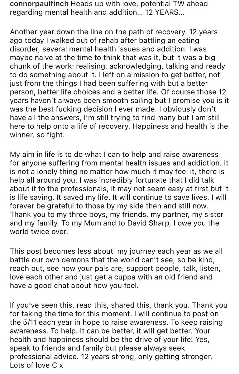 Heads up with love, potential TW ahead regarding mental health and addiction… 12 Years…
