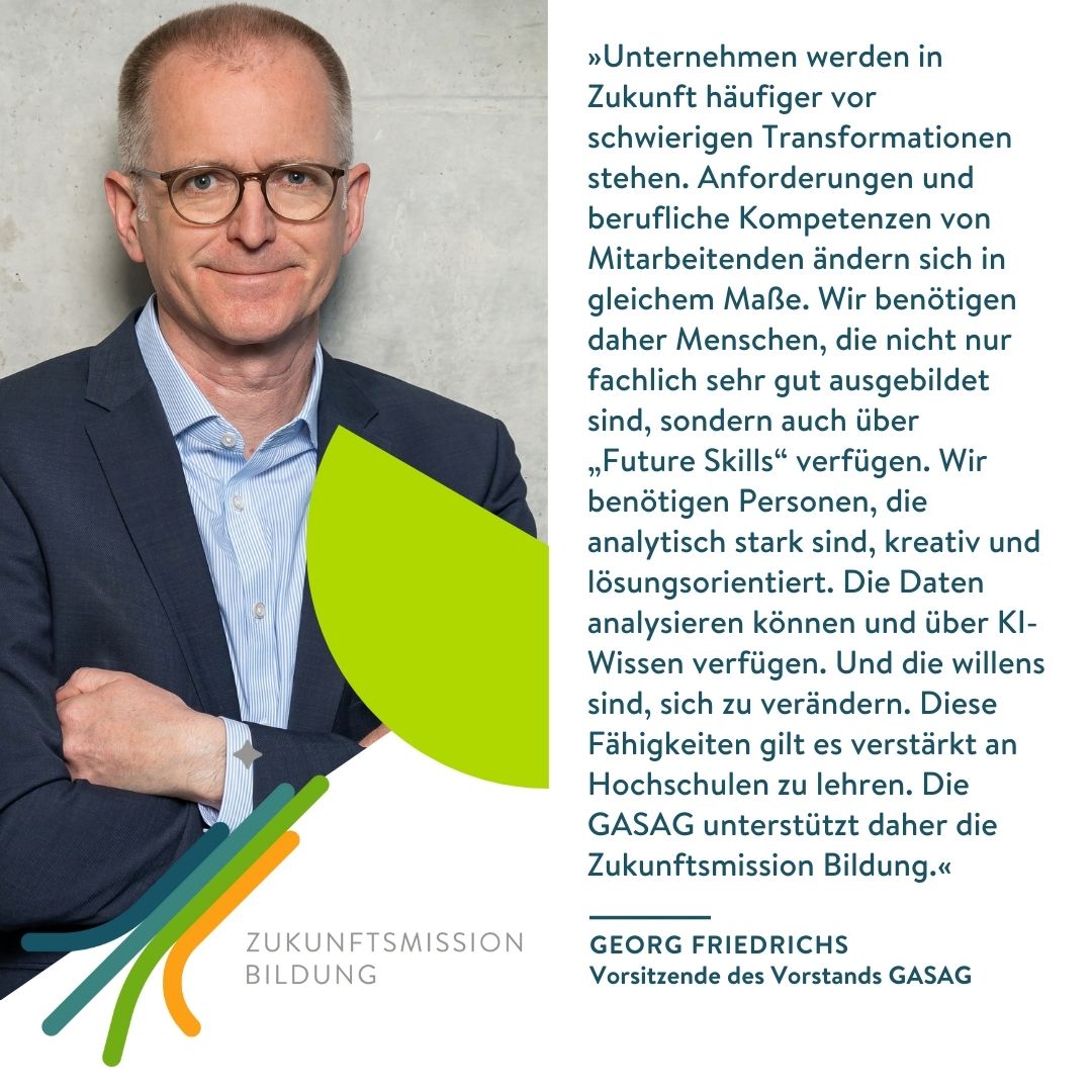 Stifterverband (@stifterverband) on Twitter photo Im Rahmen der Allianz für Future Skills #ZukunftsmissionBildung wollen wir die Anforderungen der Unternehmen und der Gesellschaft an Zukunftskompetenzen genauer identifizieren und die systematische Verankerung von Future Skills an Hochschulen fördern. 
Danke an <a href="/gasagde/">GASAG</a> :) Im Rahmen der Allianz für Future Skills #ZukunftsmissionBildung wollen wir die Anforderungen der Unternehmen und der Gesellschaft an Zukunftskompetenzen genauer identifizieren und die systematische Verankerung von Future Skills an Hochschulen fördern. 
Danke an <a href="/gasagde/">GASAG</a> :)