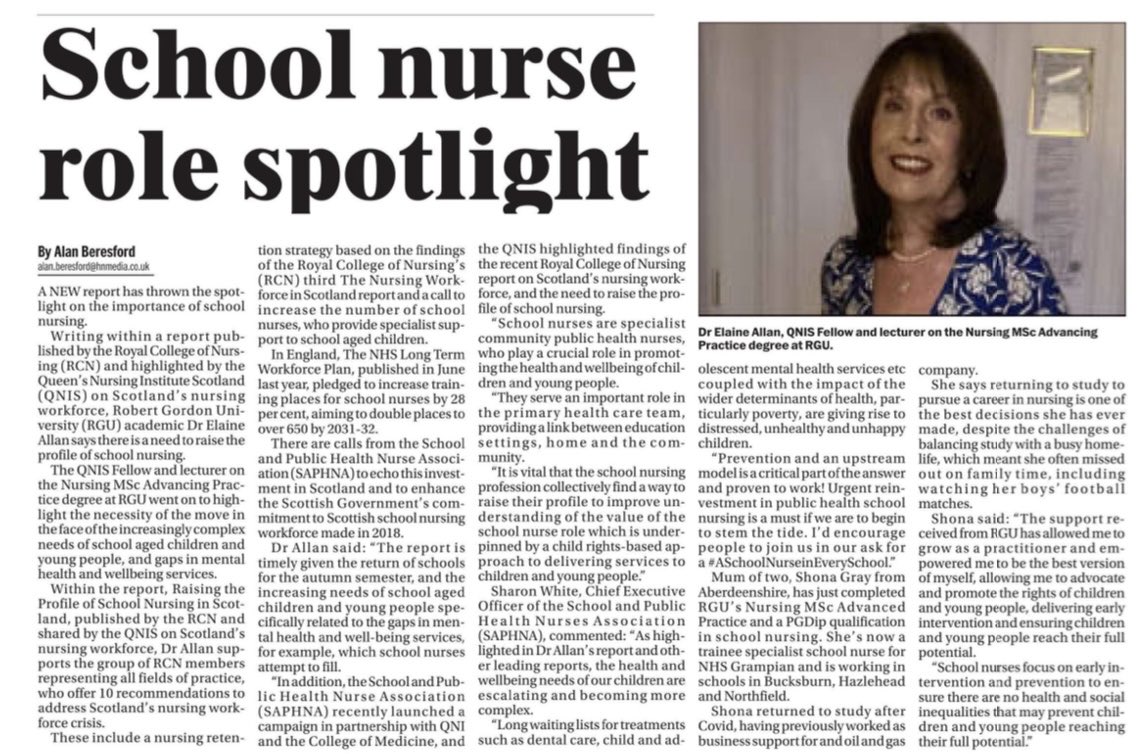 ⁦<a href="/SAPHNAteam/">SAPHNA</a>⁩ Delighted to be working with our Scottish colleagues and partners to strengthen School Nursing ⁦<a href="/QNI_Scotland/">QNIS</a>⁩ ⁦<a href="/WeSchoolNurses/">WeSchoolNurses 💙</a>⁩ ⁦<a href="/scotgov/">Scottish Government</a>⁩