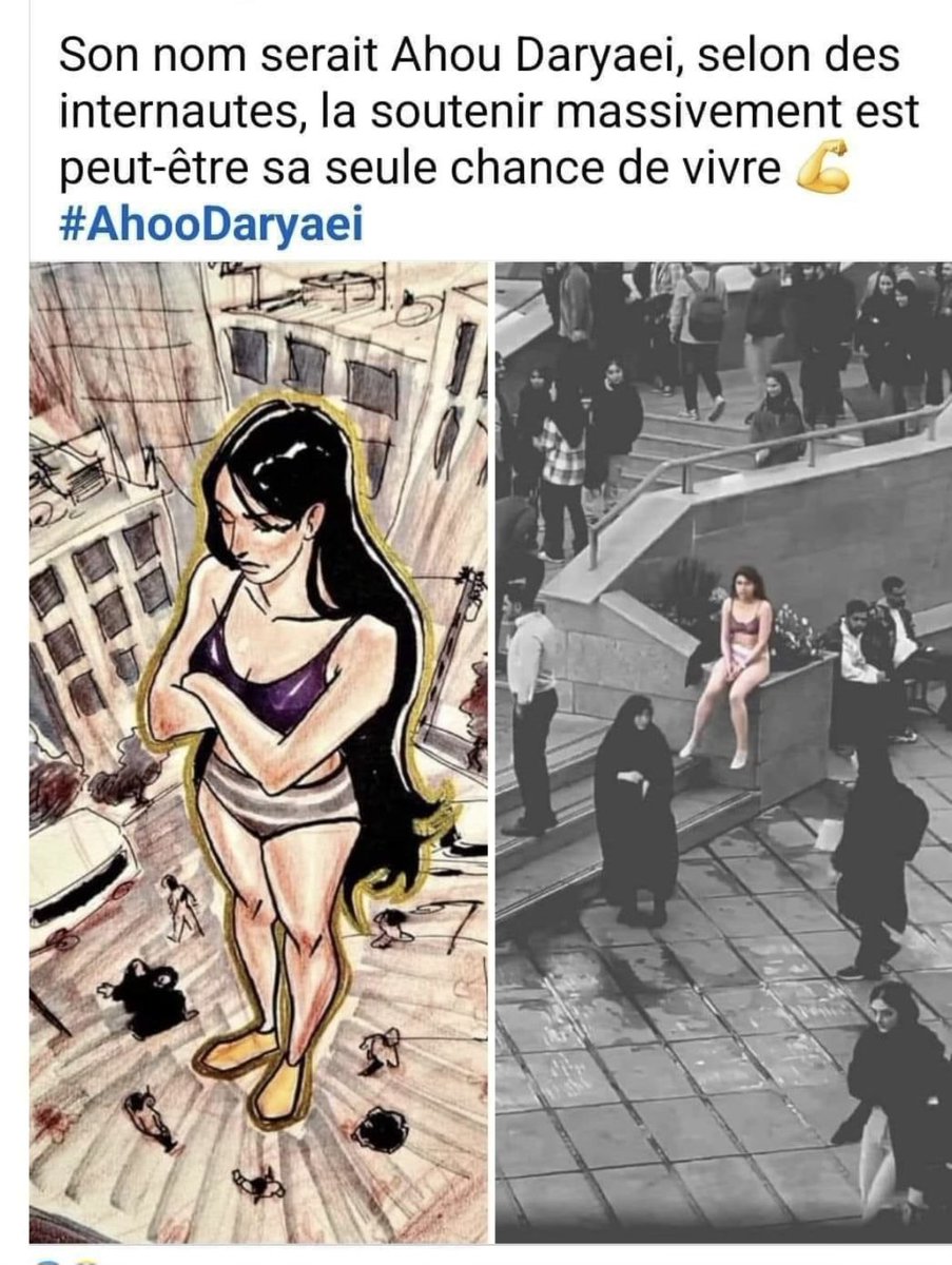 Julie_Pietri's tweet photo. « Partagez s’il vous plaît, Femme, Vie, Liberté !
Cette femme est en très grand danger, et tellement d’autres autour d’elle et dans ce monde » https://t.co/6h56cZhEM9