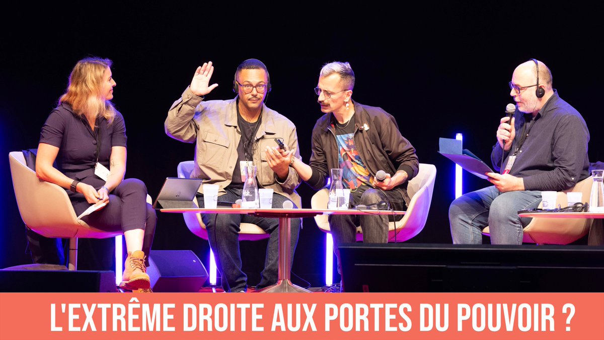 Laurence Honnorat (@lhonnorat) on Twitter photo L'extrême droite aux portes du pouvoir ? Une table ronde des <a href="/LesUtopiales/">Utopiales</a> avec <a href="/CleoCollomb/">Cléo Collomb</a> <a href="/victorlavalle/">Victor LaValle</a> <a href="/NicoMartinFC/">Nicolas Martin</a> Modération <a href="/julien_guerry/">Julien guerry</a>
🎬youtu.be/PqYjpWQuLEg?si… L'extrême droite aux portes du pouvoir ? Une table ronde des <a href="/LesUtopiales/">Utopiales</a> avec <a href="/CleoCollomb/">Cléo Collomb</a> <a href="/victorlavalle/">Victor LaValle</a> <a href="/NicoMartinFC/">Nicolas Martin</a> Modération <a href="/julien_guerry/">Julien guerry</a>
🎬youtu.be/PqYjpWQuLEg?si…
