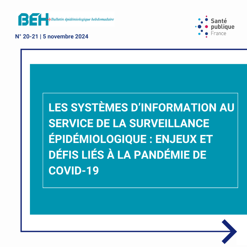 SantePubliqueFr's tweet photo. 🗞️Publication du Bulletin épidémiologique hebdomadaire
◼ Les systèmes d’information au service de la surveillance épidémiologique : enjeux et défis liés à la pandémie de #Covid19
📄 #BEH n°20-21 : https://t.co/eSiBfePfKm