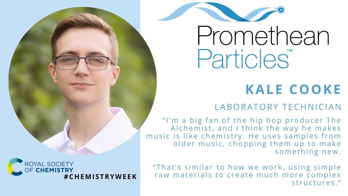 ⚗ All week we've been celebrating the <a href="/RoySocChem/">Royal Society of Chemistry</a>'s #ChemistryWeek by sharing the perspectives &amp; stories of our chemists. We conclude with our laboratory technician, Kale Cooke, who explains why the work of hip-hop star The Alchemist is like doing chemistry with music!! 🎶 🎛