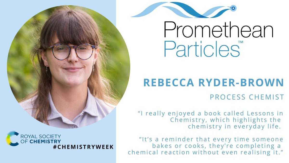 ⚗ It's Day 4 of <a href="/RoySocChem/">Royal Society of Chemistry</a>'s #ChemistryWeek, and we’re celebrating by asking our chemists for their thoughts on the impact of chemistry. Today, our process chemist Rebecca Ryder-Brown describes a book by Bonnie Garmus as her favourite reference to chemistry in popular culture.