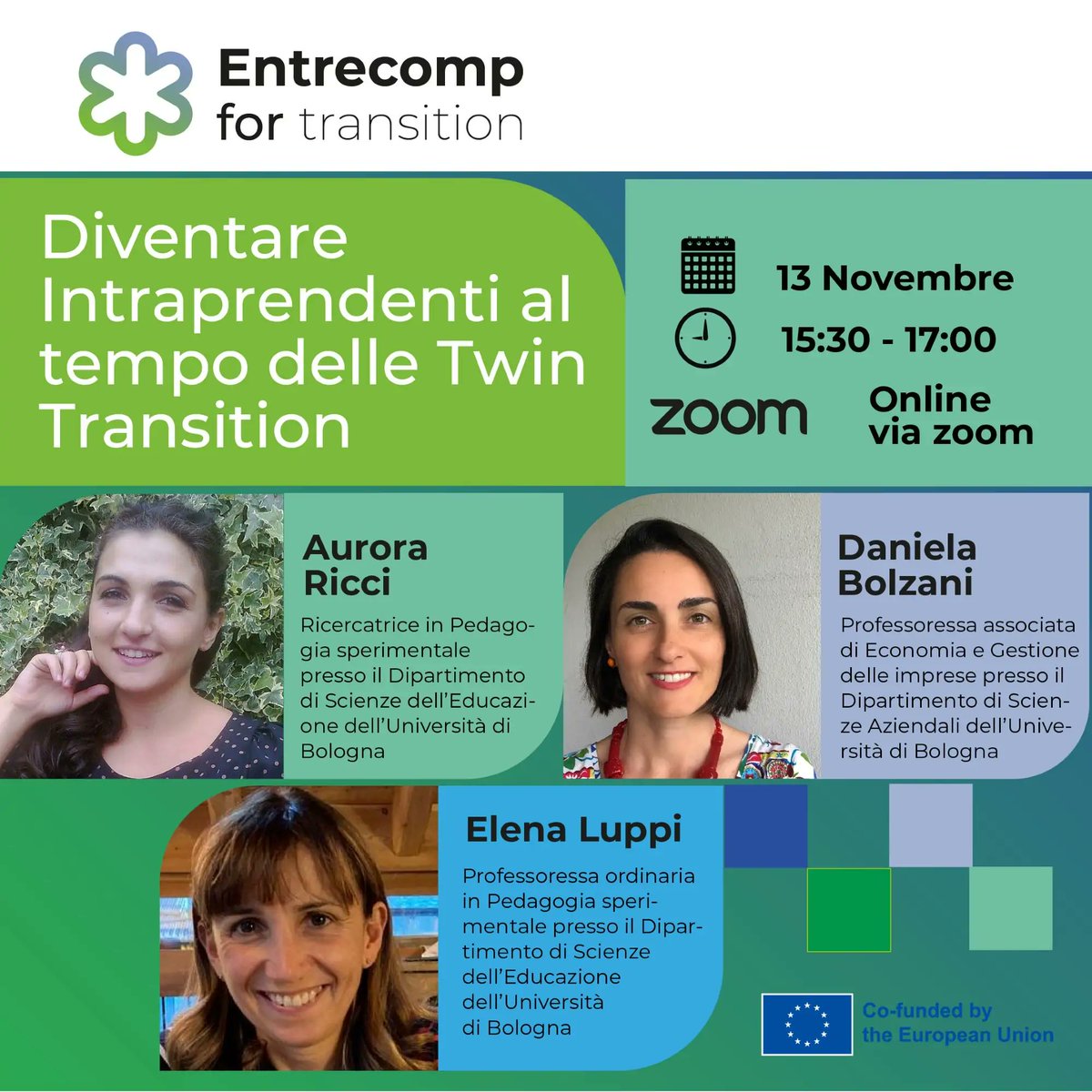 unioncamere's tweet photo. Diventare Intraprendenti al tempo delle #TwinTransition: evento gratuito online il 13 novembre organizzato dalla community italiana di #EntreComp4Transition, progetto europeo di cui #Unioncamere é partner, dedicato alle #competenzeimprenditoriali. https://t.co/QdaiGgaibL https://t.co/iTxR3XWNh0