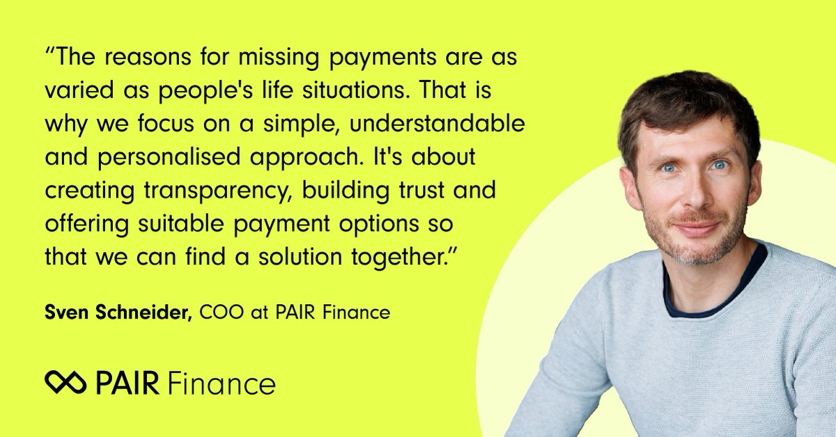 🎉 Happy one-year anniversary to our COO, Sven Schneider! 🥳

Since joining PAIR Finance, he has helped drive robust international growth and innovation in digital debt collection.

Check out our interview with him! 🔗 pairfinance.com/en/blog/coo-sv…

#AI #DebtCollection
