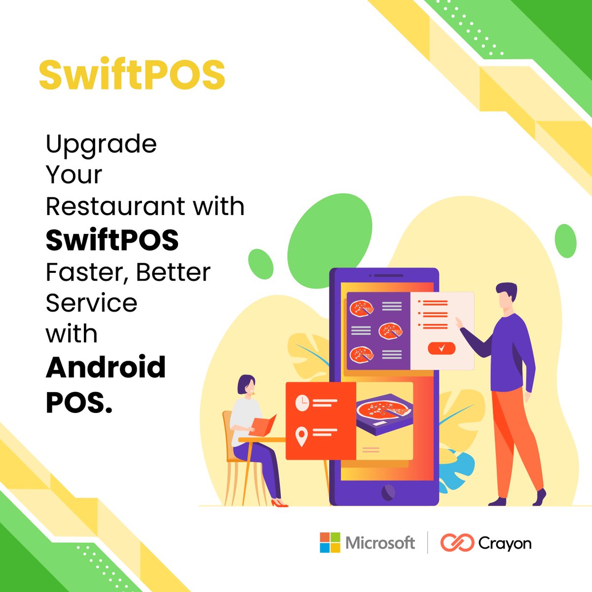 ShareUpdates2's tweet image. Boost Your Restaurant with SwiftPOS. The Android System That Makes Taking Orders Easier and Improves Customer Service. 

To download eBook and for more information.
Please Click the link Below.
zurl.co/pSgJ 
.
.
#crayon #microsoft #SwiftPOS #RestaurantPOS #POSSystem