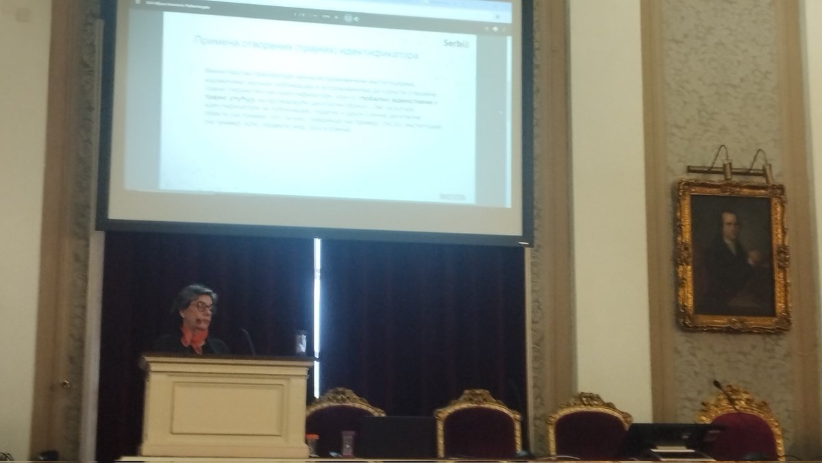 lessormore4's tweet image. @BikiOA explaining the importance of #PersistentIdentifiers and why they should be included in the new #OpenScience policy in  #Serbia #DOI @CrossrefOrg @DataCite @ResearchOrgs @ORCID_Org #DON2024 #PID