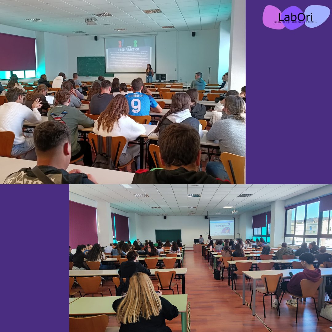 laboriull's tweet photo. 🤝El pasado miércoles 30 impartimos el taller "Vivir y convivir: Estrategias para una mejor convivencia universitaria" al alumnado de POAT de los diferentes grados de la Facultad de Educación.

¿Te animas a participar en el siguiente? https://t.co/DEN4II9iQi