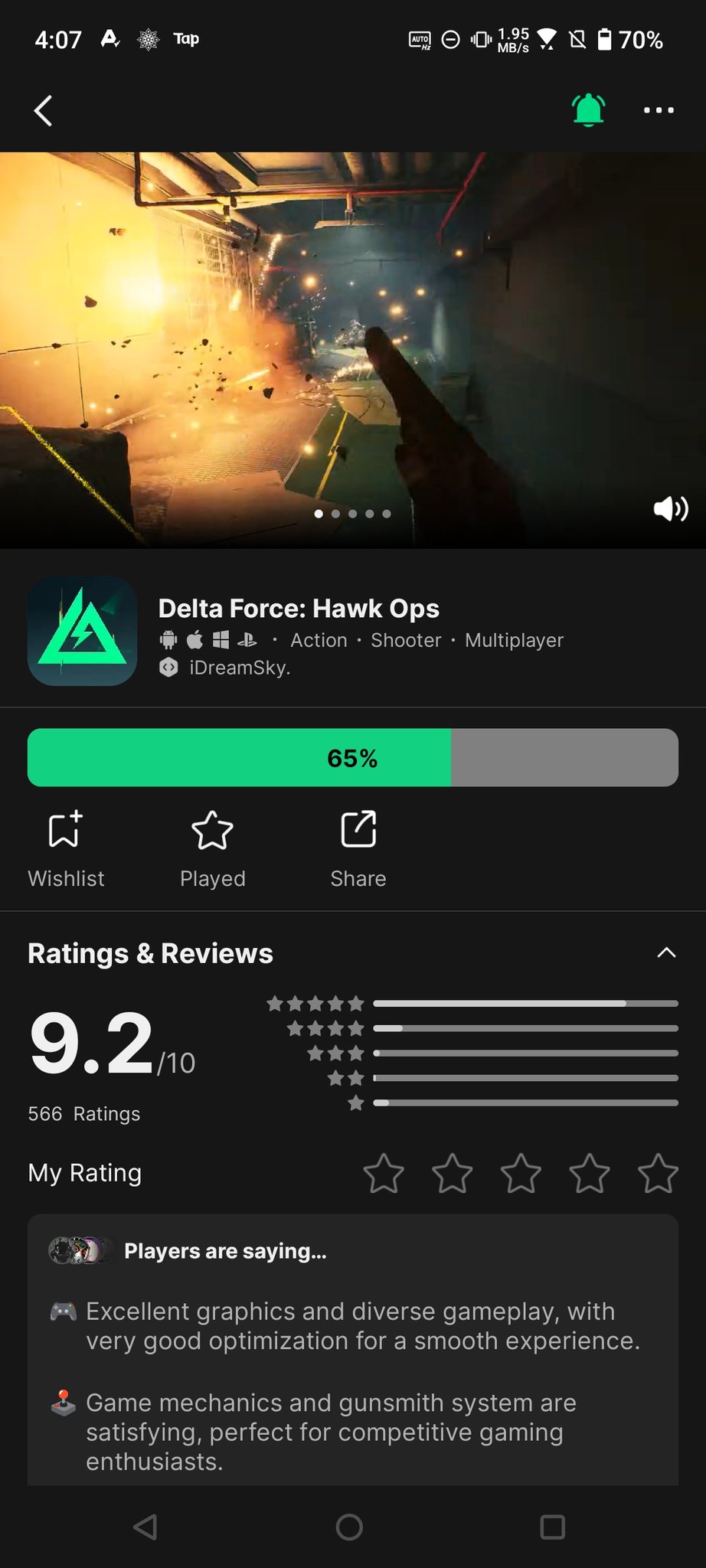 GAMErHyNas on X: “Currently, you can download Delta Force Mobile 