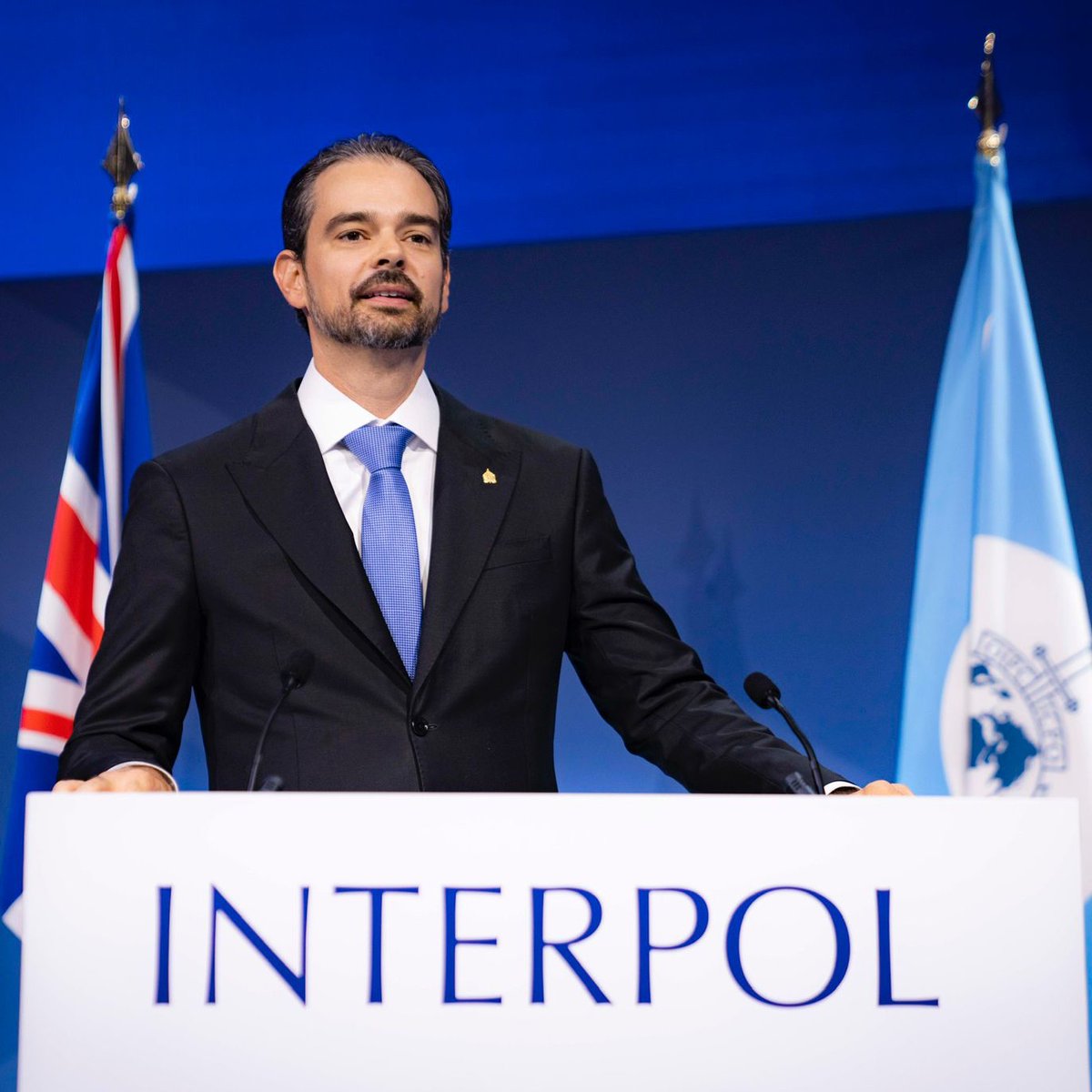 INTERPOL_HQ's tweet image. "Together, we can build an INTERPOL that serves as a beacon of hope and security, standing shoulder to shoulder with every police force, in every country, to create a safer world for all."

Valdecy Urquiza
#INTERPOLGA