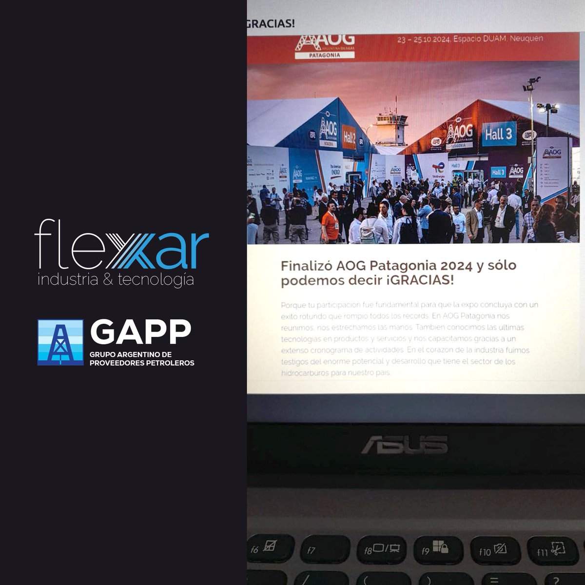 flexarok's tweet photo. ✨ Flexar participó ela Expo Oil&amp;Gas Patagonia 2024 en Neuquén, con más de 355 empresas y 17,000 visitantes. Javier Calderón representó a Flexar en las Jornadas de Revolución Digital, Rondas de Negocios y Conferencias de la AOG. Innovación y nuevas oportunidades. 🚀 #OilAndGas https://t.co/gd2nya4xns