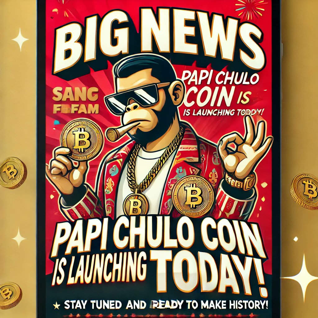 SolPapiChuloo's tweet image. 🚨 Big News, PAPI Chulo Fam! 🚨  

The wait is almost over! 🕒 PAPIChulo is officially launching TODAY! 🔥 Get ready to join the hottest new token in the crypto world. We’re about to set the stage on fire 💸  

Stay tuned and get ready to make history with us. 🌟🚀  

#papichulo