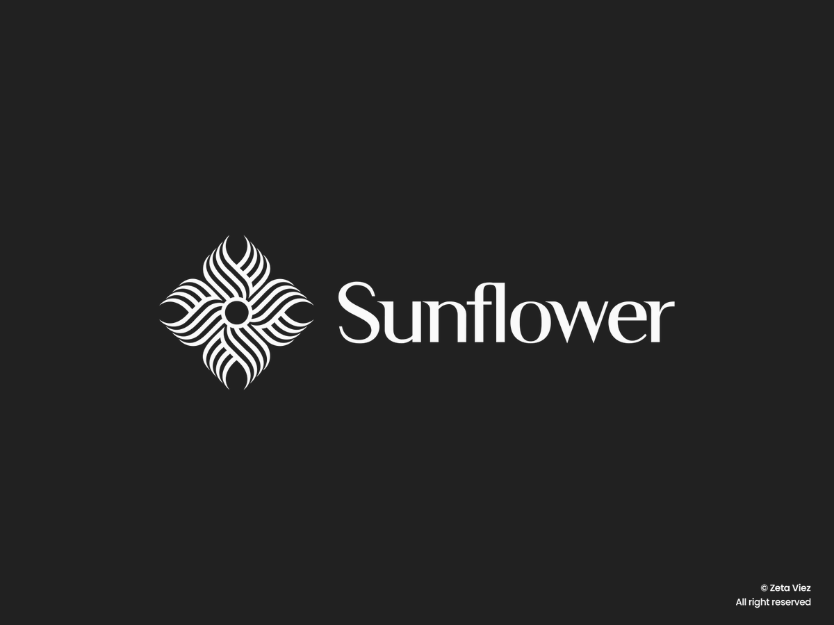Sunflower. 🌻 #logodesigner