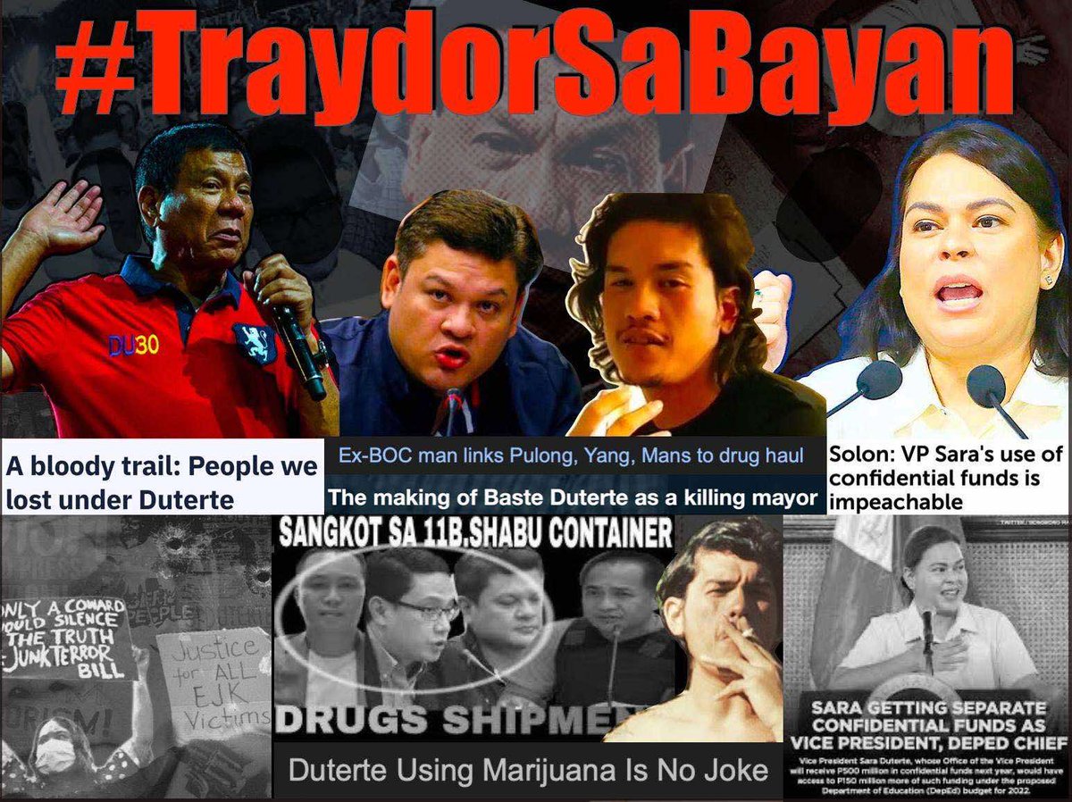 liamhawk7's tweet photo. @rapplerdotcom The worst VP in history! Cant stand you. Sana mawala kana sa pwesto SARA!! Pabigat ka lang sa bansang Pilipinas. #DuterteLegacyCorrupt #Duterte https://t.co/fyxQ8tovpL