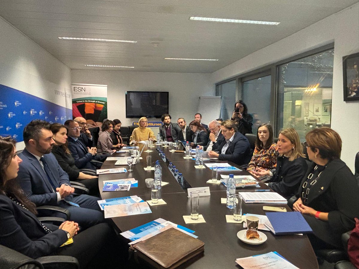 Elena Nevado del Campo (@nevado_campo) on Twitter photo En el desayuno de trabajo de <a href="/esno_web/">ESNO - The European Specialist Nurses community.</a> “Los profesionales sanitarios, en el centro del futuro de Europa”, he destacado:
-El papel esencial de nuestro personal sanitario haciendo frente a la #DANA
-La necesidad de armonizar criterios de cualificación de los sanitarios en la #UE En el desayuno de trabajo de <a href="/esno_web/">ESNO - The European Specialist Nurses community.</a> “Los profesionales sanitarios, en el centro del futuro de Europa”, he destacado:
-El papel esencial de nuestro personal sanitario haciendo frente a la #DANA
-La necesidad de armonizar criterios de cualificación de los sanitarios en la #UE