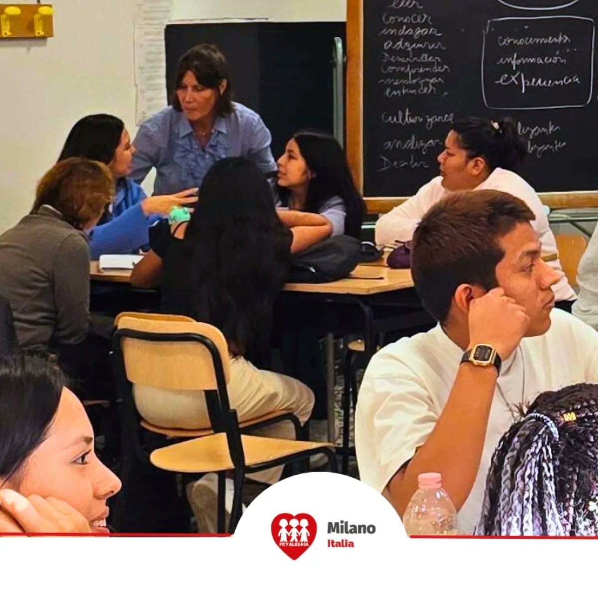Guidati dalla psicopedagoga Paula Barletti, i nostri studenti a #Milano partecipano a laboratori per sviluppare funzioni esecutive e soft skills. Con varie attività esplorano il loro stile di #apprendimento e si adattano a una nuova cultura 🌍🌟. #migranti  #SomosFeyAlegría