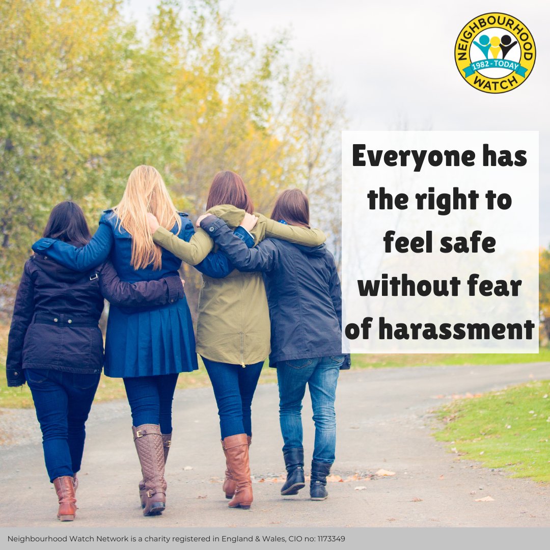 N_Watch's tweet photo. We must continue to stand against violence against women and girls (VAWG). Everyone has the right to feel safe without fear of harassment.
👉Visit our website for more information on VAWG and harassment: https://t.co/Pd6XzxX0BQ
#RightToFeelSafe #NeighbourhoodWatch https://t.co/29Q9YZQuxI