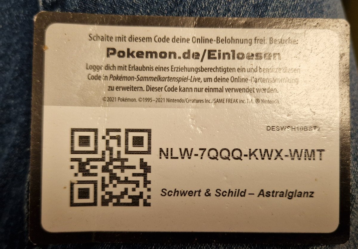 Beim Aufräumen gefunden. Der ist wahrscheinlich noch nicht eingelöst. Have fun