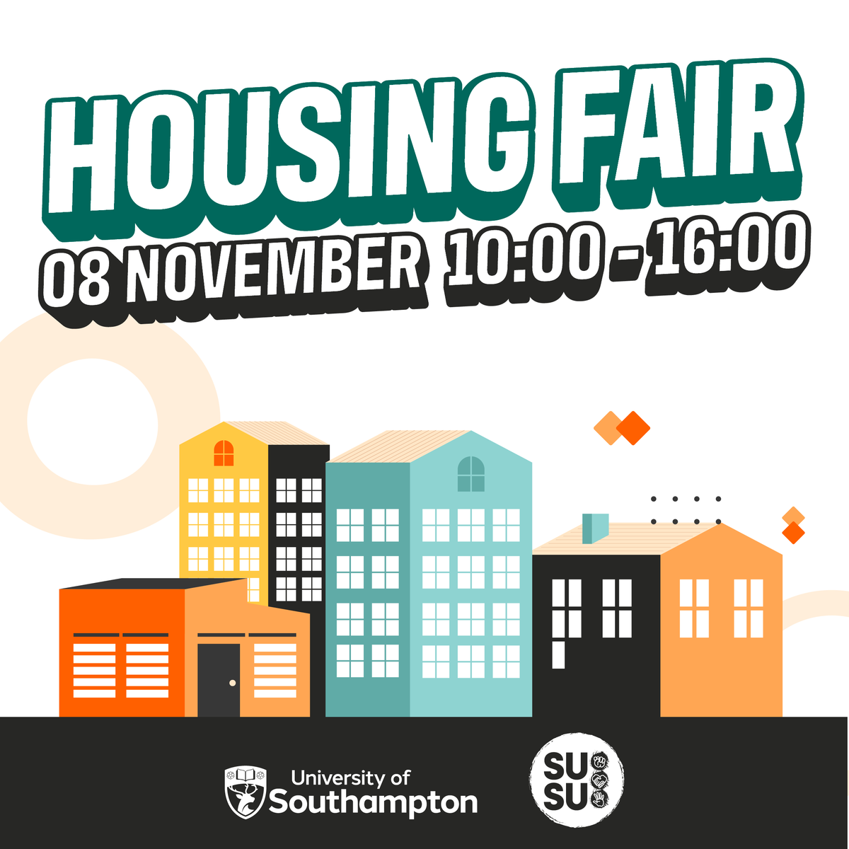Are you ready to transition to independent living?
Join us at the Student Housing Fair this Friday! It is to help prepare and support you with stepping into life outside of university halls. 

Entry is completely free! 😃

📍 Concourse, Building 42, Highfield Campus 📍