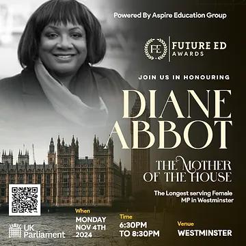 Rudolph Walker (@rwfoundation_) on Twitter photo It was an honour to join The Future Ed Awards last night in honouring the Mother of The House, the longest serving female MP <a href="/HackneyAbbott/">Diane Abbott</a>
#MP #parliament #futureed #aspireeducationgroup It was an honour to join The Future Ed Awards last night in honouring the Mother of The House, the longest serving female MP <a href="/HackneyAbbott/">Diane Abbott</a>
#MP #parliament #futureed #aspireeducationgroup