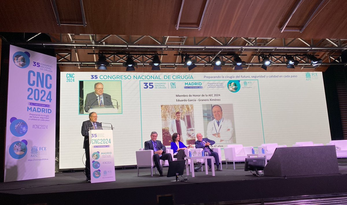 Curro Blanco (@curro_blanco) on Twitter photo Merecido reconocimiento al Prof. Eduardo García-Granero como Miembro de Honor de la <a href="/aecirujanos/">aecirujanos</a> en el #CNC2024
¡Enhorabuena Maestro! Merecido reconocimiento al Prof. Eduardo García-Granero como Miembro de Honor de la <a href="/aecirujanos/">aecirujanos</a> en el #CNC2024
¡Enhorabuena Maestro!