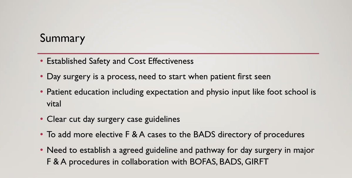 Great start to the day Mr Somen Agrawal sets the scene as to why  we need to #daycase <a href="/britdaysurgery/">BADS</a> <a href="/HCUK_Clare/">HCUK Clare 💙</a> #BADSFootandAnkle