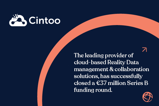 armilarvp's tweet photo. 👏 Exciting News!
We’re thrilled to announce that @CintooCloud , a leader in cloud-based #RealityData management and collaboration solutions, has successfully closed a €37 million Series B #funding round! 🎉 https://t.co/WoxALT9z0V